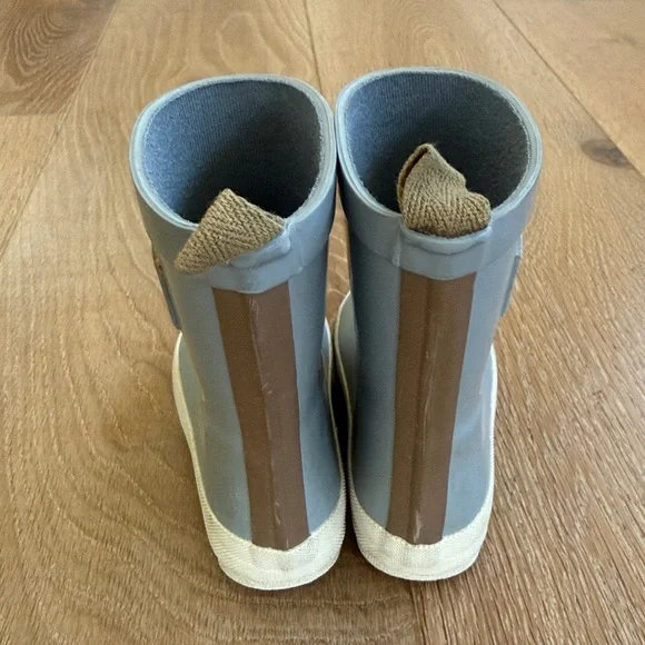 Rylee + Cru Kids Light Blue Rain Boots with Cream Sole - Picture 3 of 4